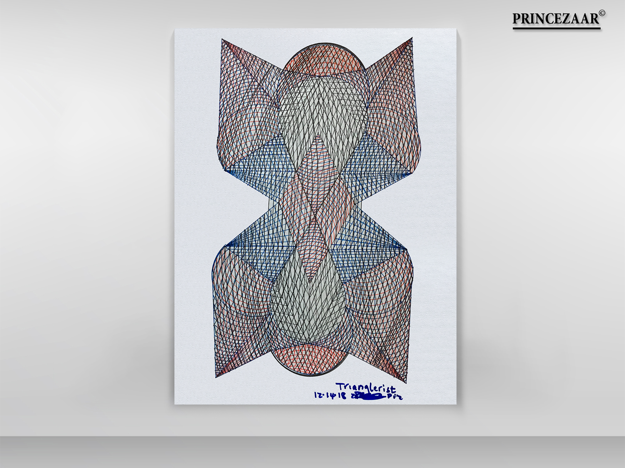 Trianglerism Art (TRIANGLERIST®) By Prince Israel Zaar Masterpiece 8.5'' x 14''